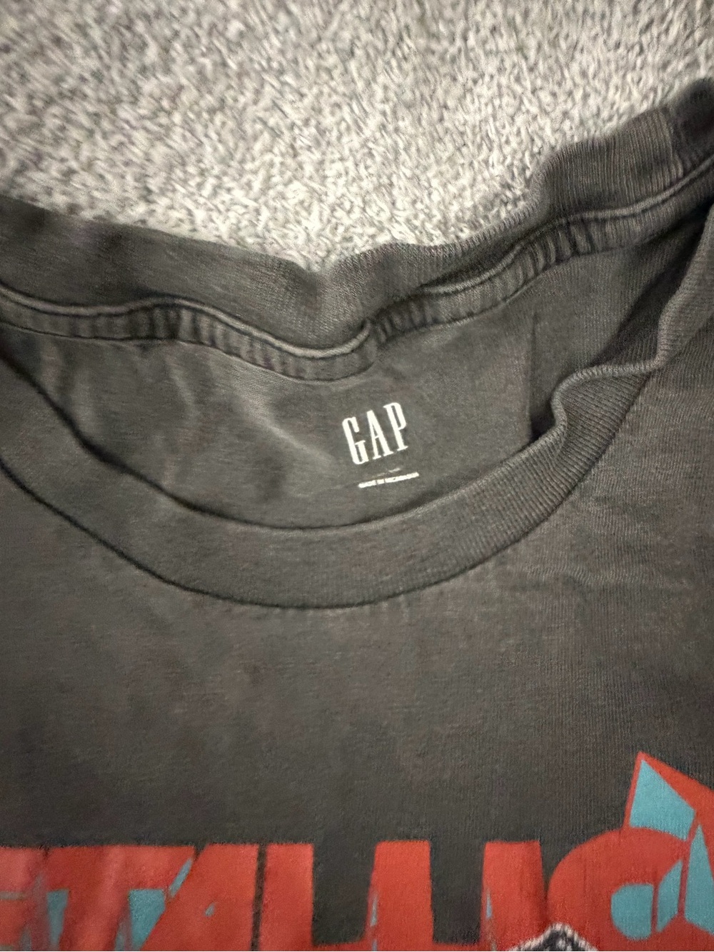 GAP Men’s xL Black 'Metallica - ...And Justice For All' Graphic Tee - Picture 2 of 2